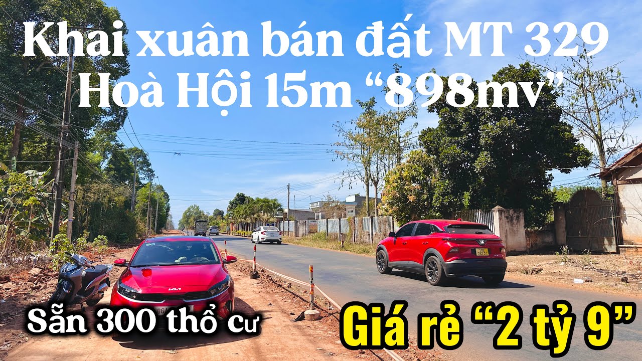 #609 Đầu năm mới bán đất giá rẻ 15M Mặt Tiền 329 xã Hoà Hội, Xuyên Mộc | Gần trung tâm | Giá đầu tư