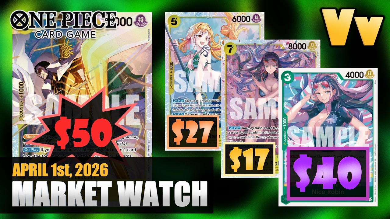 Обзор рынка One Piece TCG от 1 апреля 2026 года &mdash; пугающе высокие цены на предзаказ OP15, но не т...