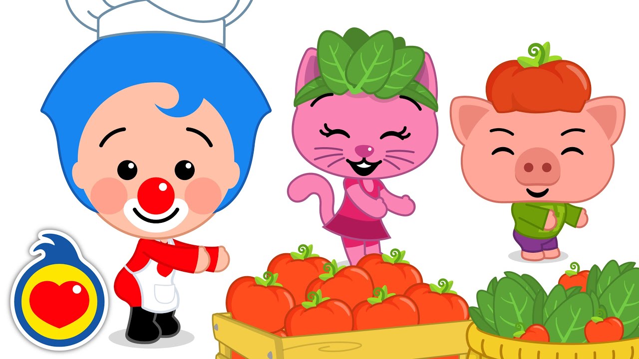 El Baile de La Ensalada 🍅  Plim Plim  🌽  Canciones Infantiles 🍃