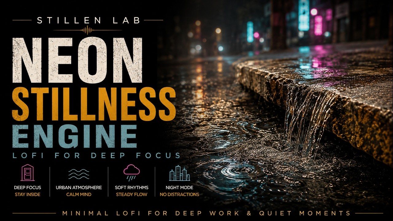 neon stillness engine — deep focus lofi album
