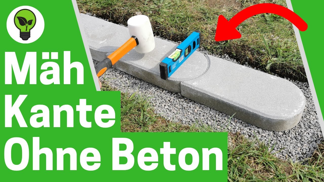 Rasenkantensteine Setzen Ohne Beton ✅ ULTIMATIVE ANLEITUNG: Wie Mähkante aus Mähsteinen Verlegen???