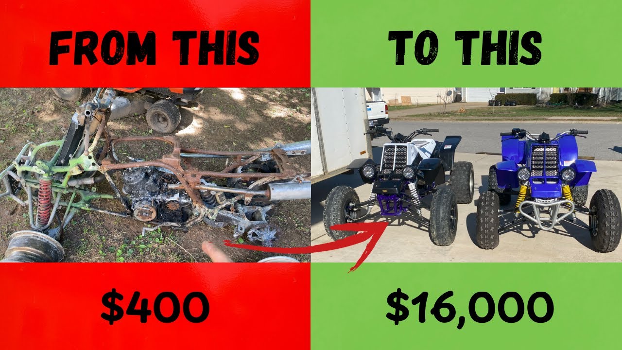 I took a burnt Yamaha Banshee and fully restored it