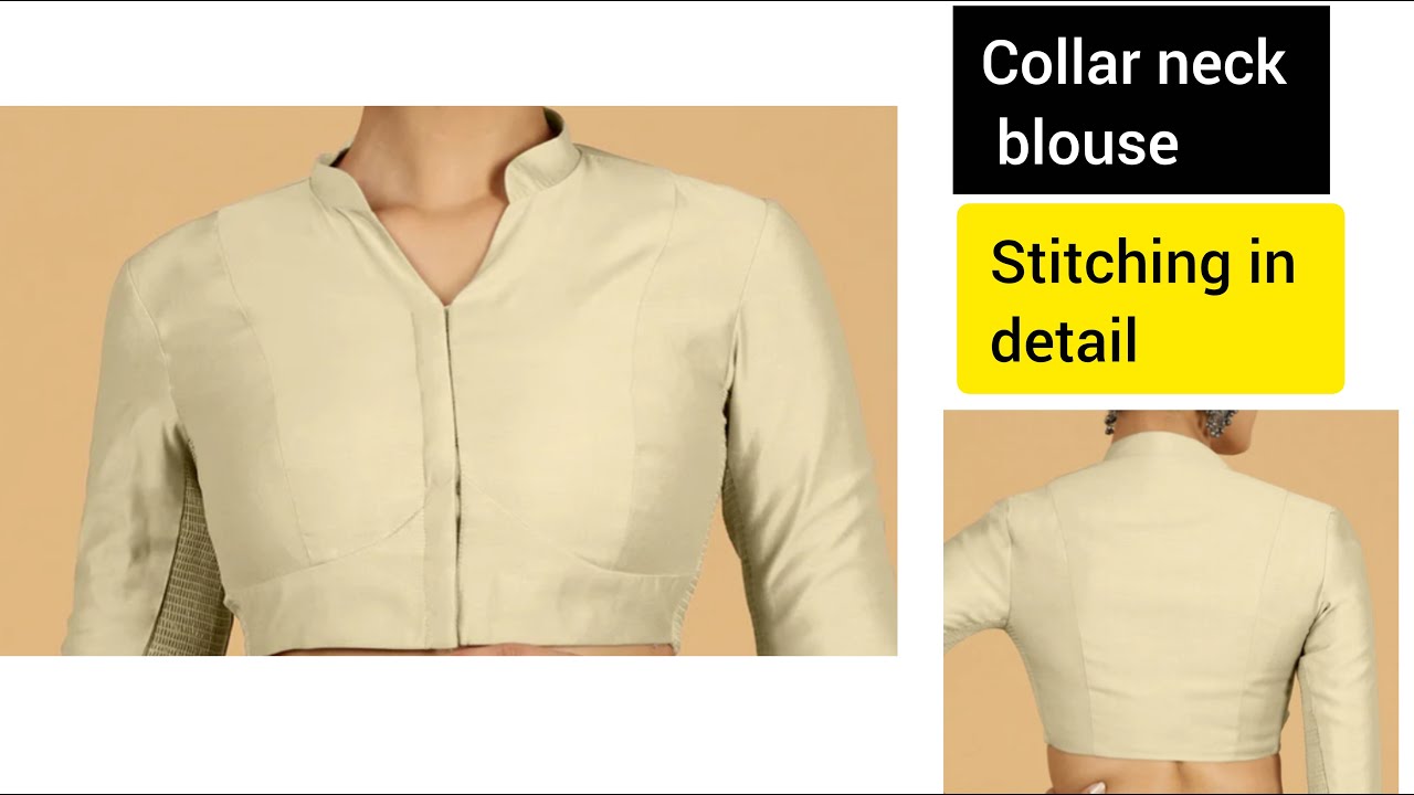 32 size Collar neck blouse stitching in detail/PART2/#princesscut_blouse