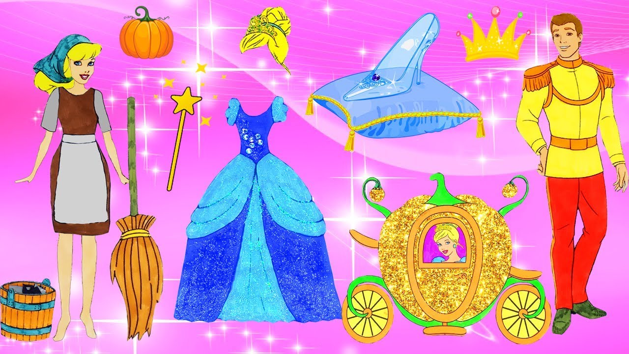 Cinderella Handmade Queit book  Paper Doll dresses up