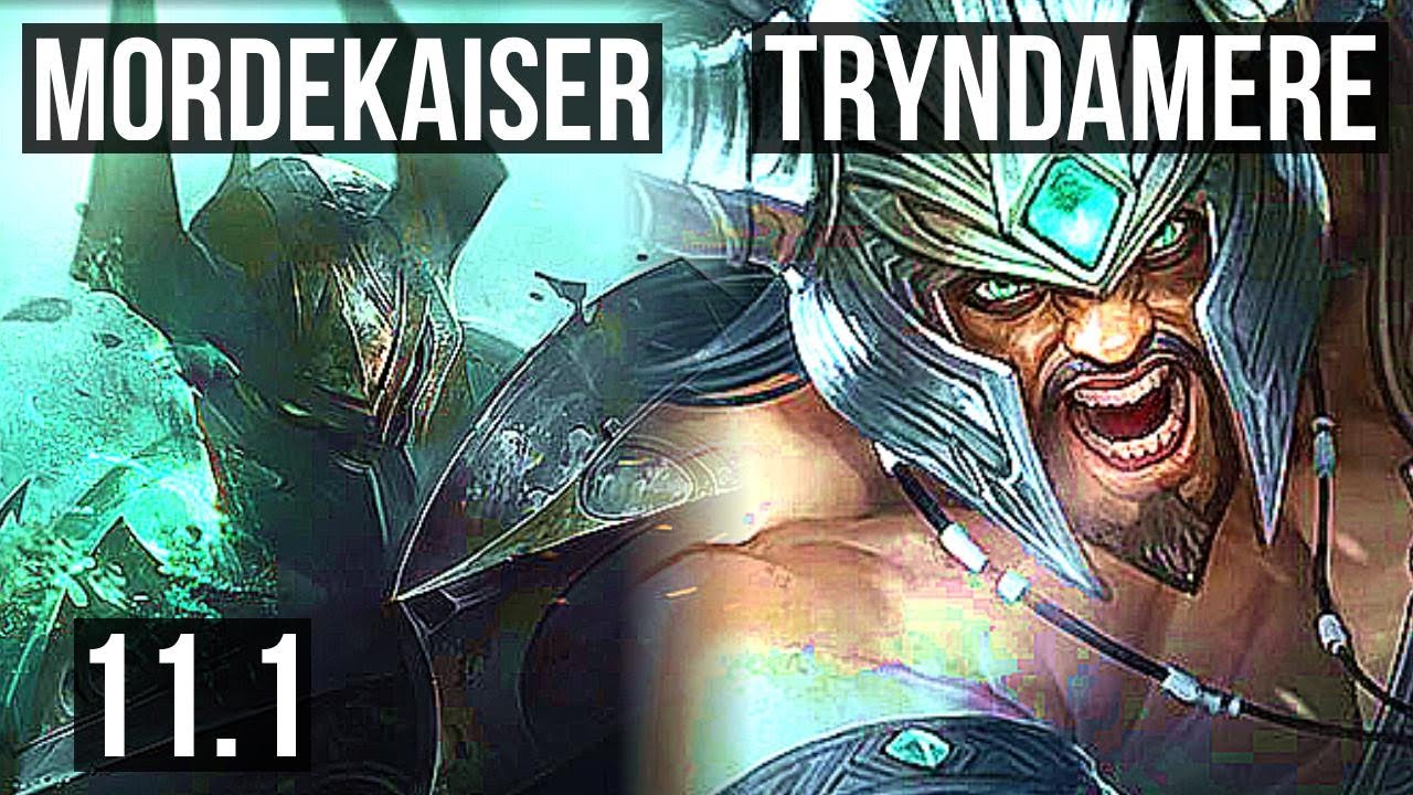 MORDEKAISER vs TRYNDAMERE (TOP) (DEFEAT) | 67% winrate | TR Diamond | v11.1