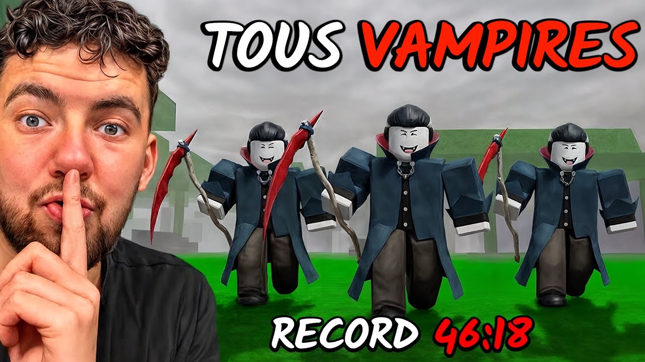 SPEEDRUN 99 Nuits avec une &Eacute;QUIPE PRO DE VAMPIRES dans la For&ecirc;t  🧛&zwj;♂️🌲 (record)