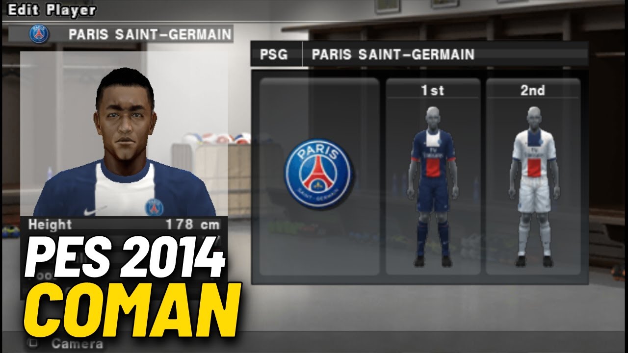 COMAN • Player stats • Paris Saint-Germain • PES 2014 PS2