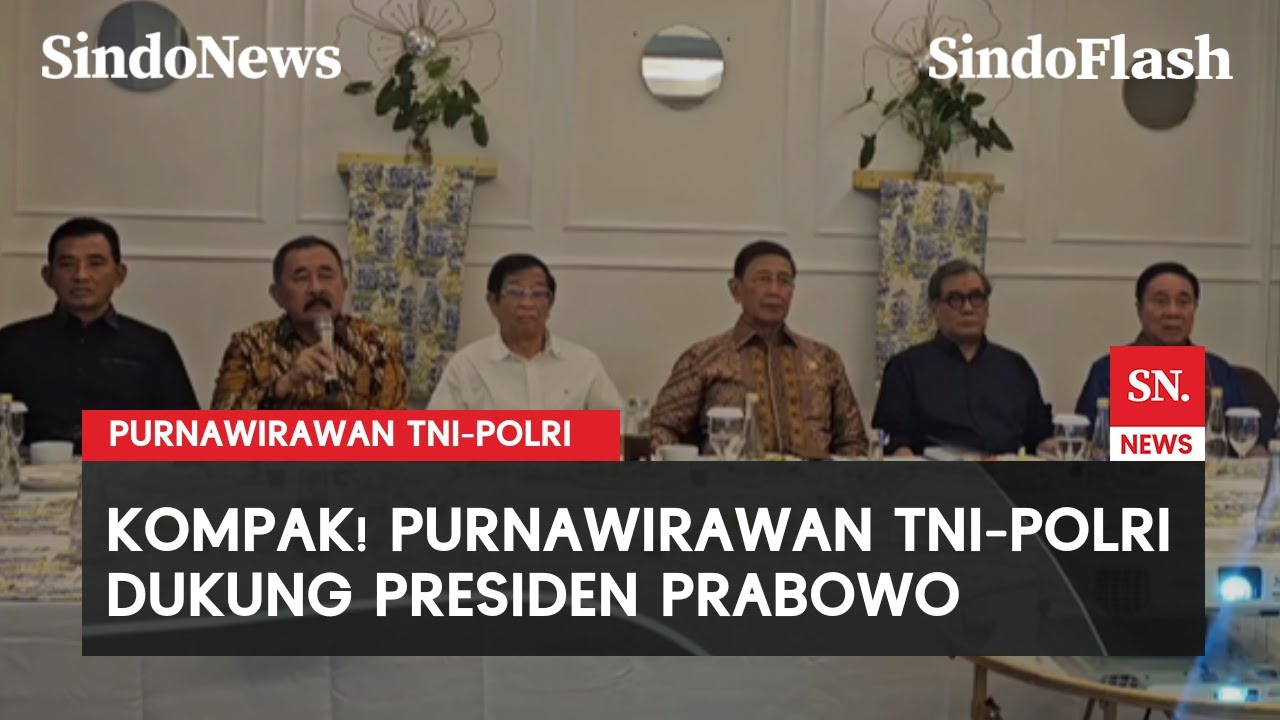 Ada Wiranto dan Agum, Persatuan Purnawirawan TNI-Polri Dukung Prabowo-Gibran | Sindo Flash