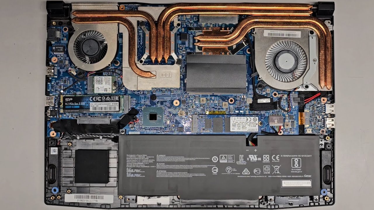 Разборка MSI Katana GF66 11UE-260US, оперативная память, SSD, обновление жесткого диска, замена б...