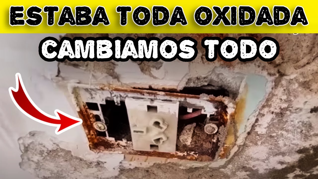 CAMBIAMOS caja de TOMAS ELECTRICOS toda oxidada.