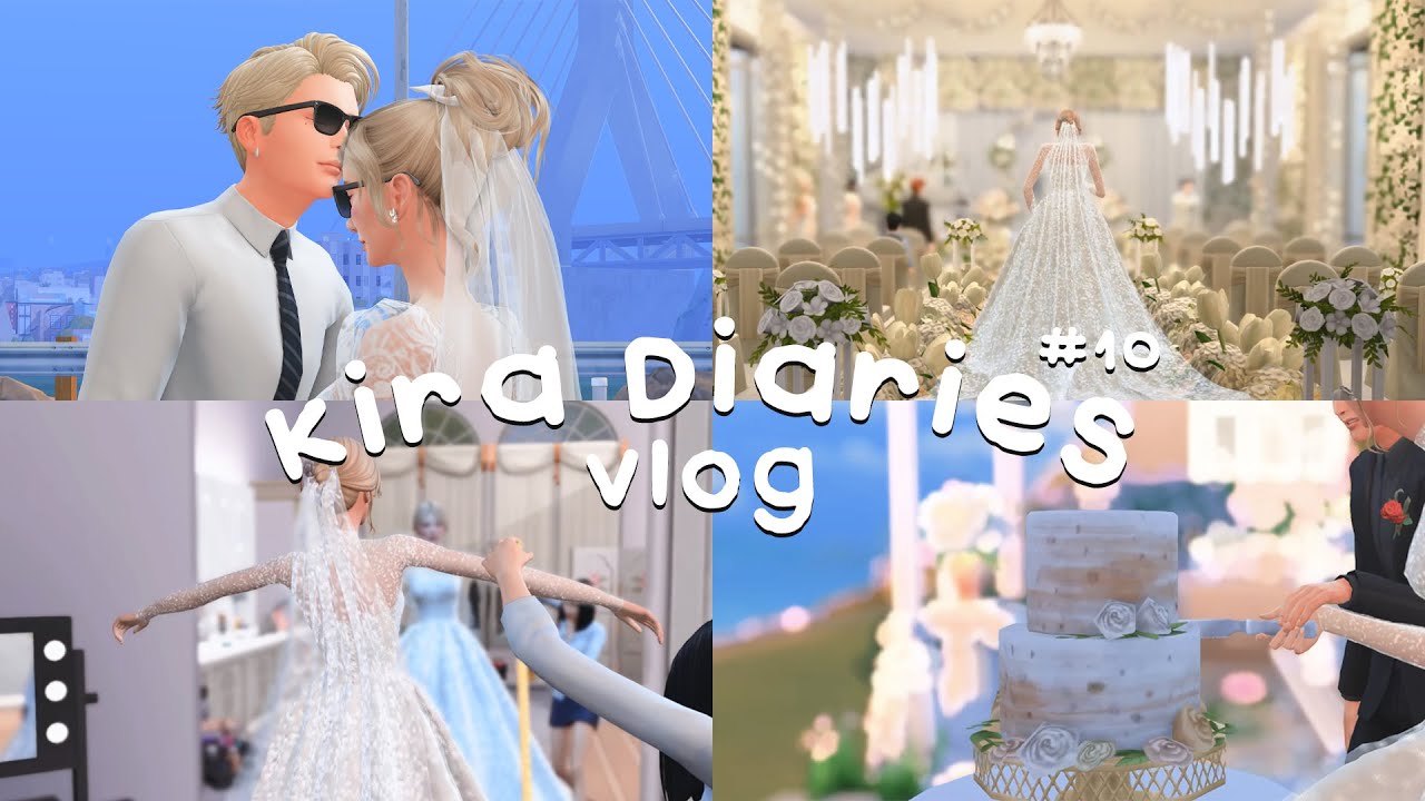 [The Sims4] Vlog // Kira diaries #10 // Wedding day, Ceremony, Wedding Cake, First dance, and more