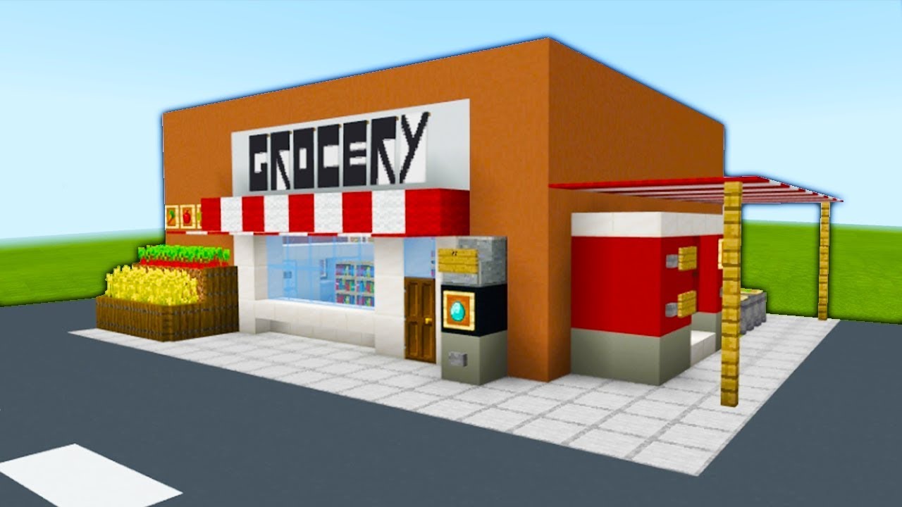 Minecraft Tutorial: How To Make A Grocery Store 