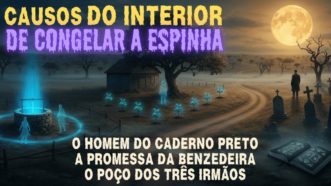 O Homem Do Caderno Preto | 3 Causos SOBRENATURAIS | Relatos ASSUSTADORES | Ep.19