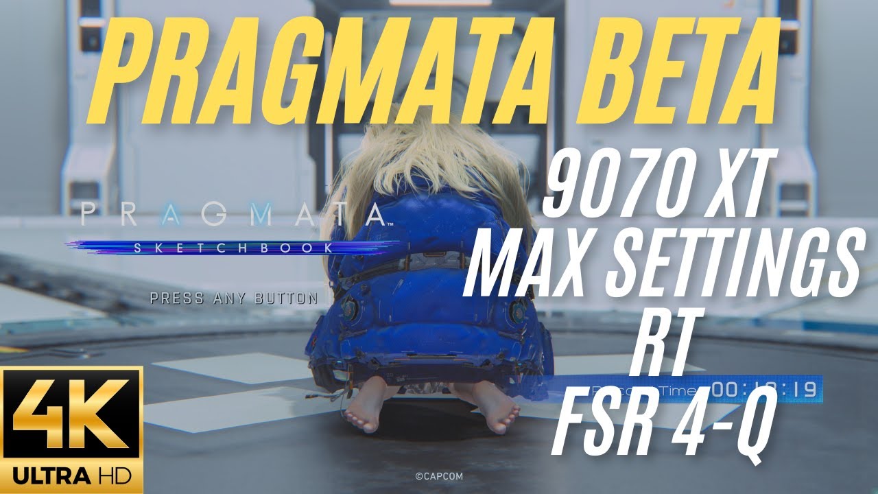 Pragmata (Beta) Full Walkthrough Max Settings RT 4k 9070 XT FSR 4-Q