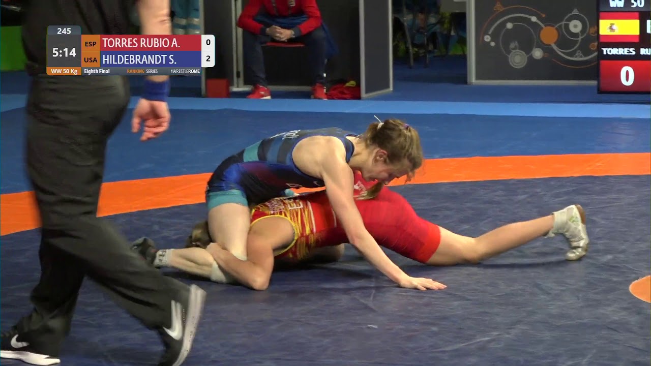 1/8 WW - 50 kg: A. TORRES RUBIO (ESP) v. Sarah Hildebrandt (USA)