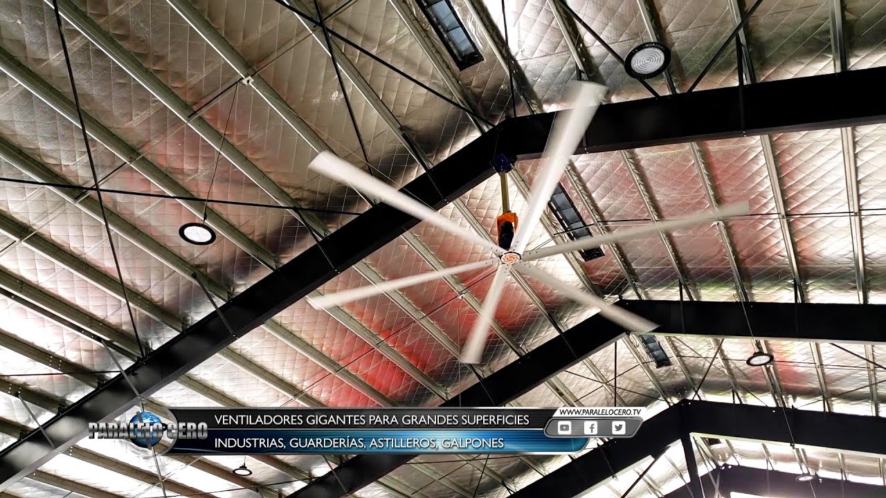 PARALELO CERO CÉFIRO VENTILADORES GIGANTES PARA GRANDES SUPERFICIES