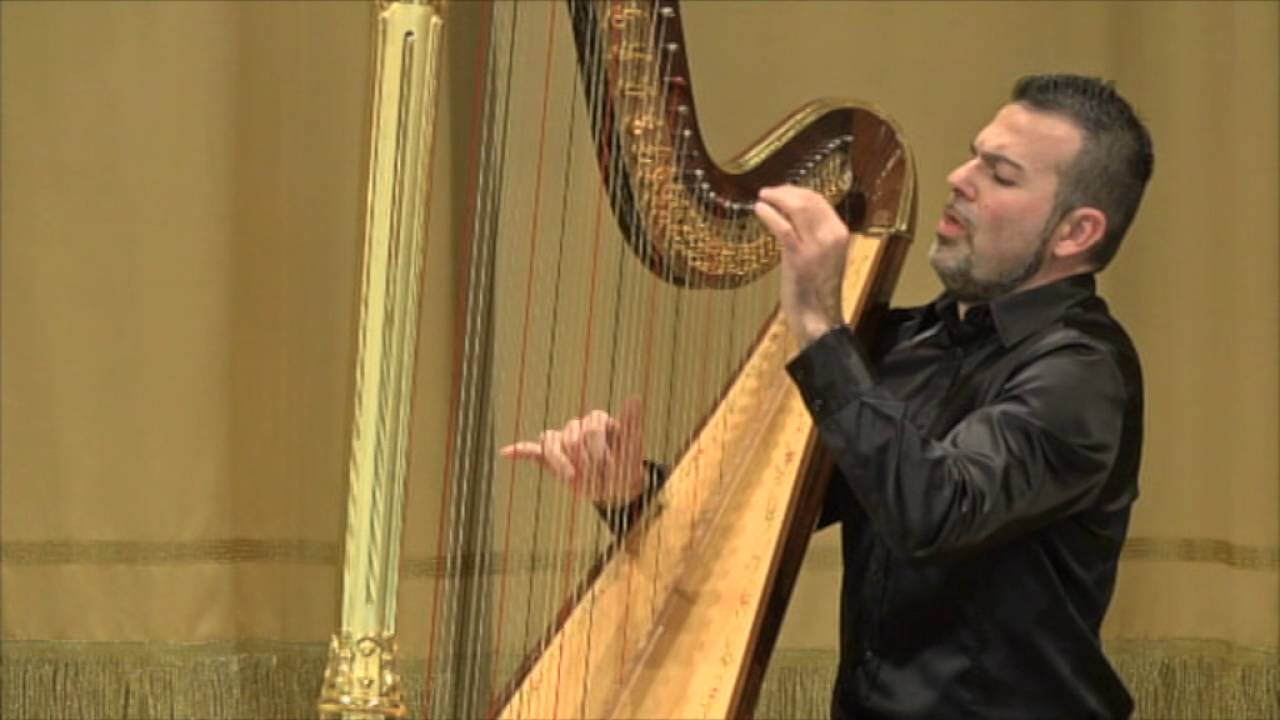 Davide Burani - Étude de concert in mi bemolle minore per arpa op 193 - Félix Godefroid