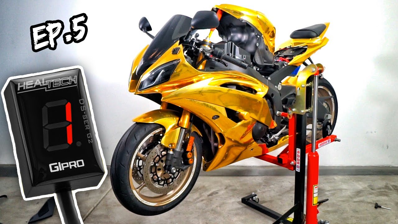 УСТАНОВКА ИНДИКАТОРА ПЕРЕДАЧ HEALTECH GIPRO! [ULTIMATE YAMAHA R6 BUILD EP. 5]