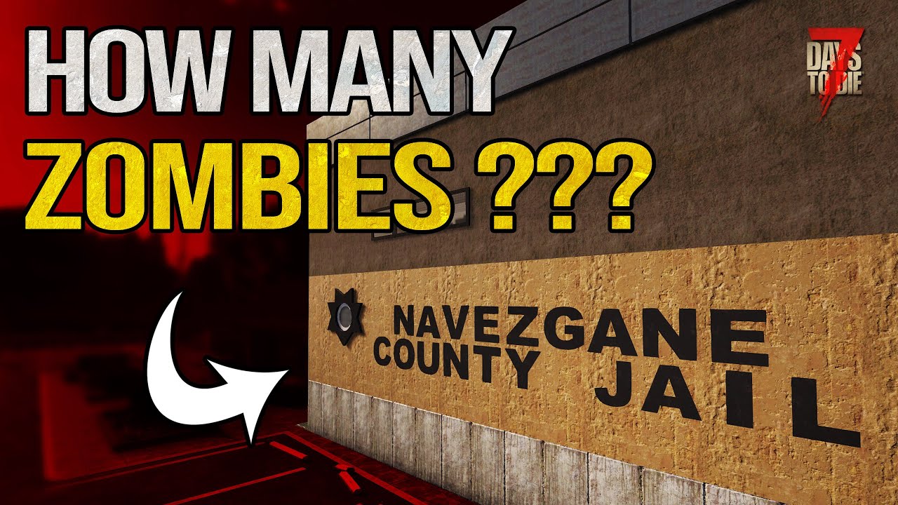 Absolute BEDLAM at Navezgane County Jail - Tier 5 POI - 7 Days To Die Alpha 21