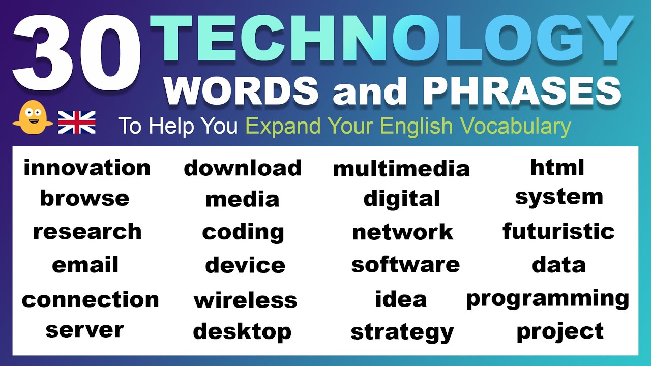 30 Technology English Words and Phrases To Help You Expand Your English Vocabulary