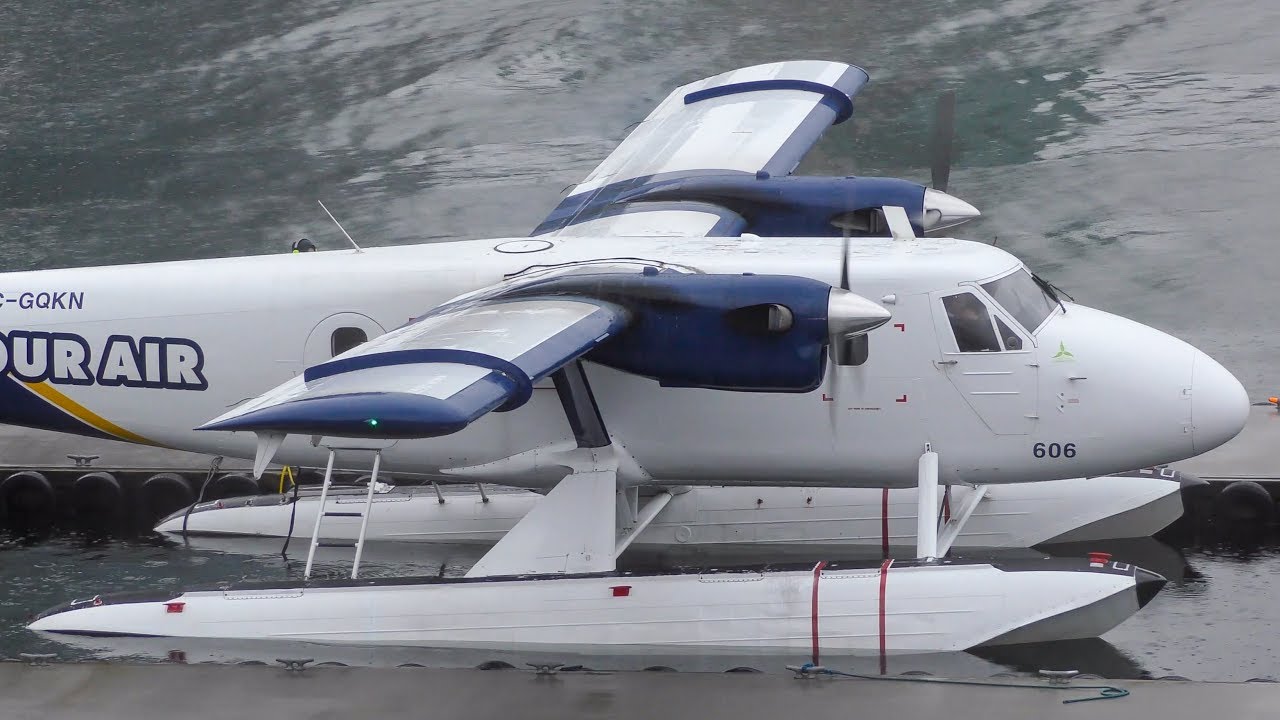 De Havilland Canada DHC-6 Twin Otter Turboprop Engine Startup