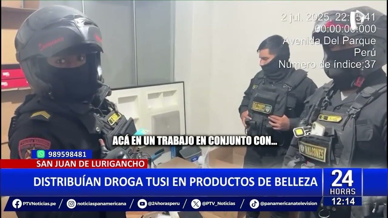 Desarticulan laboratorio clandestino de tusi en SJL: hay cinco detenidos, incluido un menor