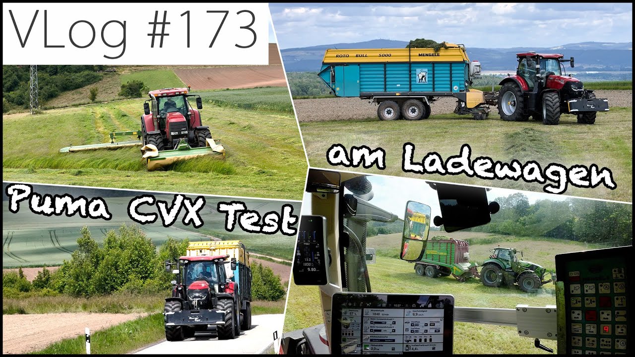 FarmVLOG#173: 2.Schnitt - Wir testen den CASE PUMA 185CVX AFS Connect am Ladewagen
