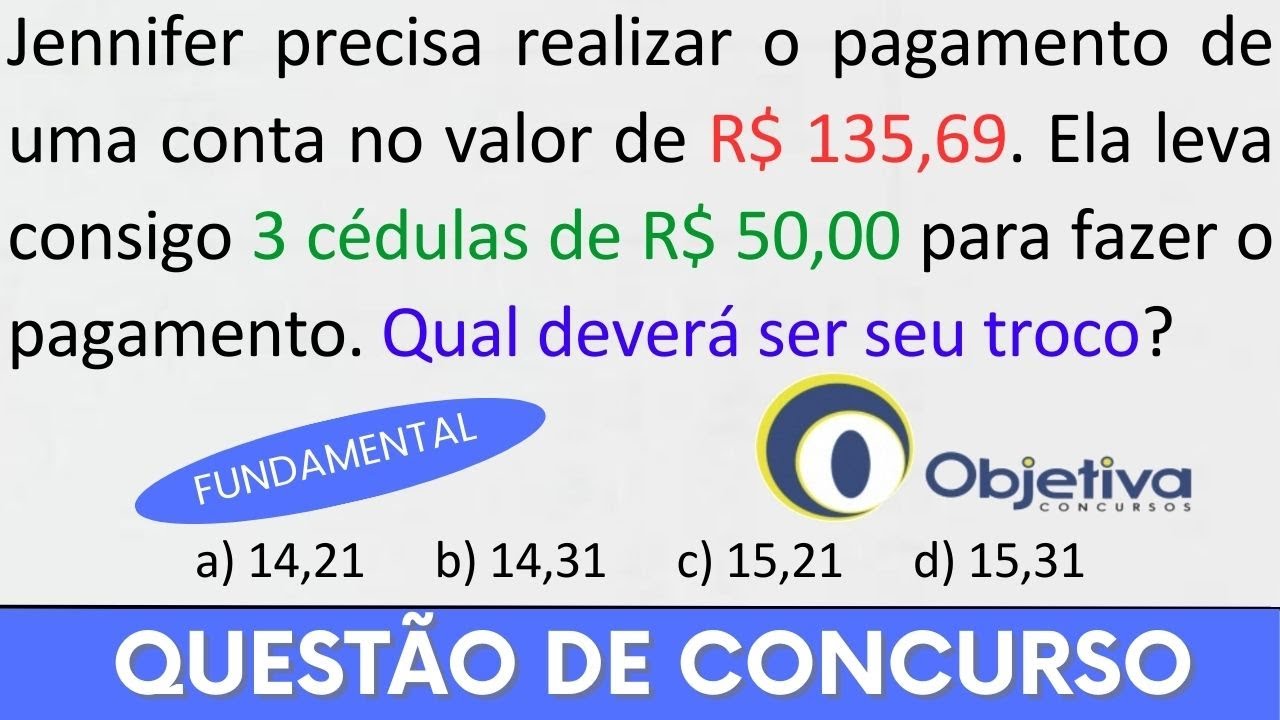 Use MULTIPLICAÇÃO e SUBTRAÇÃO na Prova da Banca Objetiva