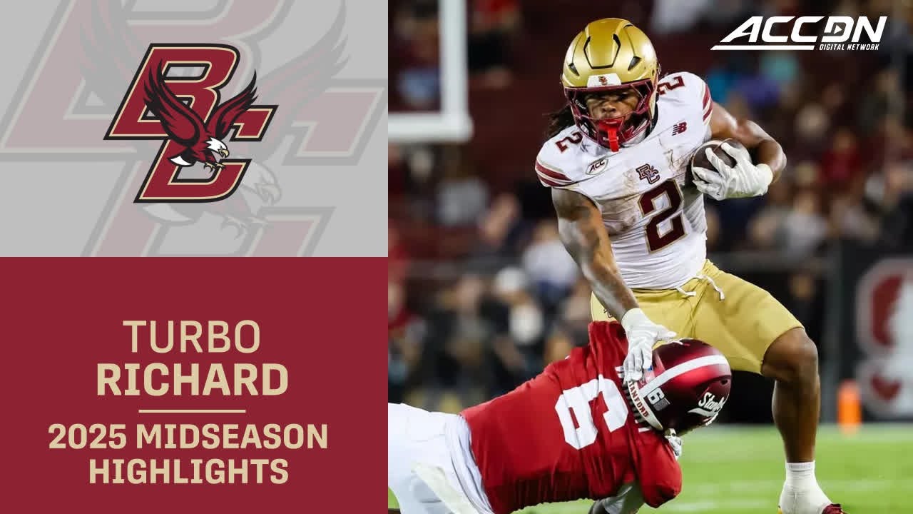 Boston College RB Turbo Richard Midseason Highlights | 2025 ACC Football