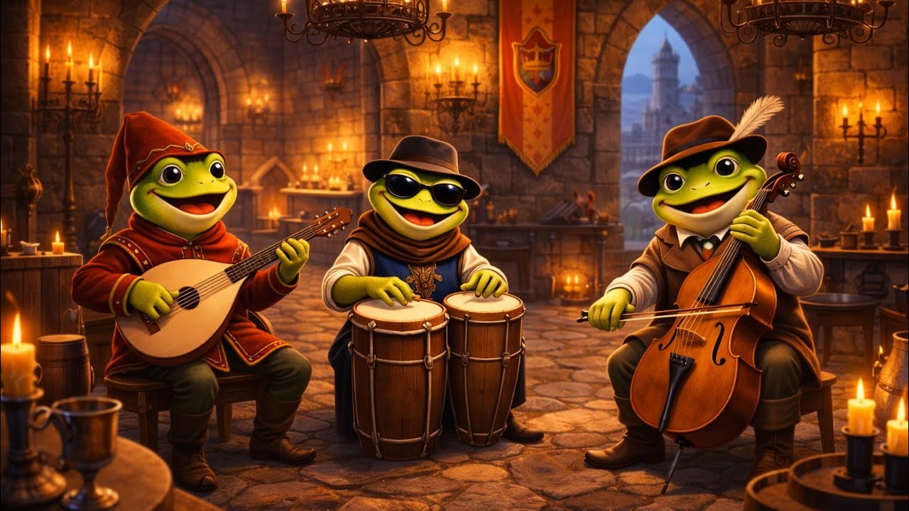 🎻 Música Medieval Instrumental 🏰 | FrogBand no Castelo para Relaxar e Imaginar