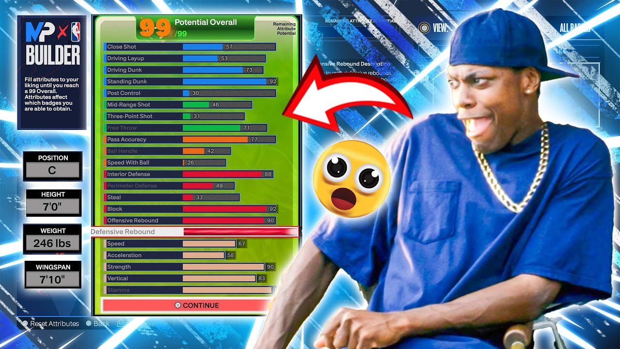 The BEST Inside Center Build in NBA 2K24! DEFENSIVE ANCHOR!