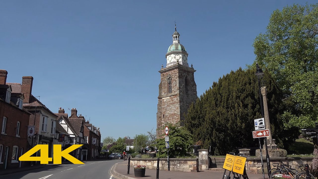Upton-upon-Severn Walk: Town Centre【4K】