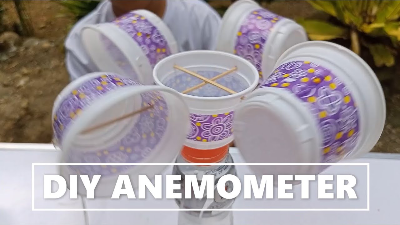 Simple and Easy DIY Anemometer | Science Activity