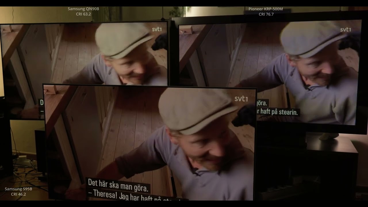 Samsung S95B QN90B and Pioneer KRP-500M (SDR Broadcast)