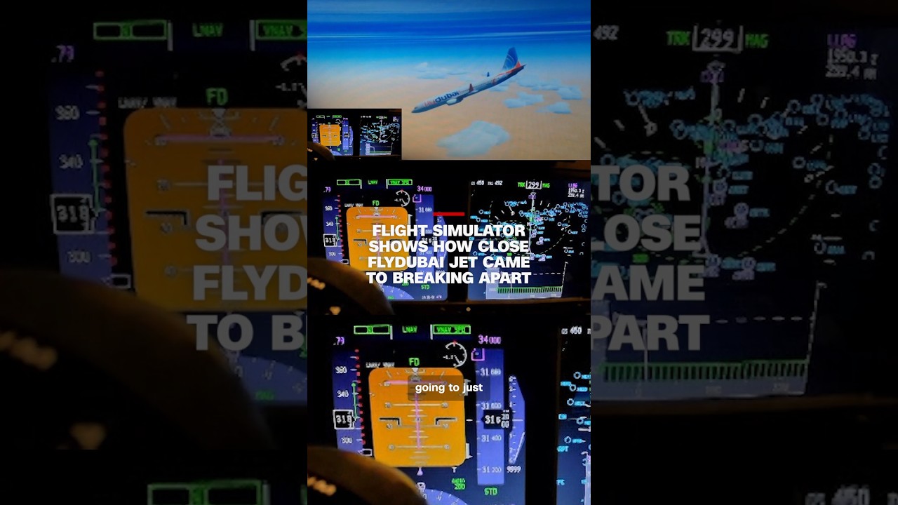 Flight simulator shows how close Flydubai jet came to breaking apart