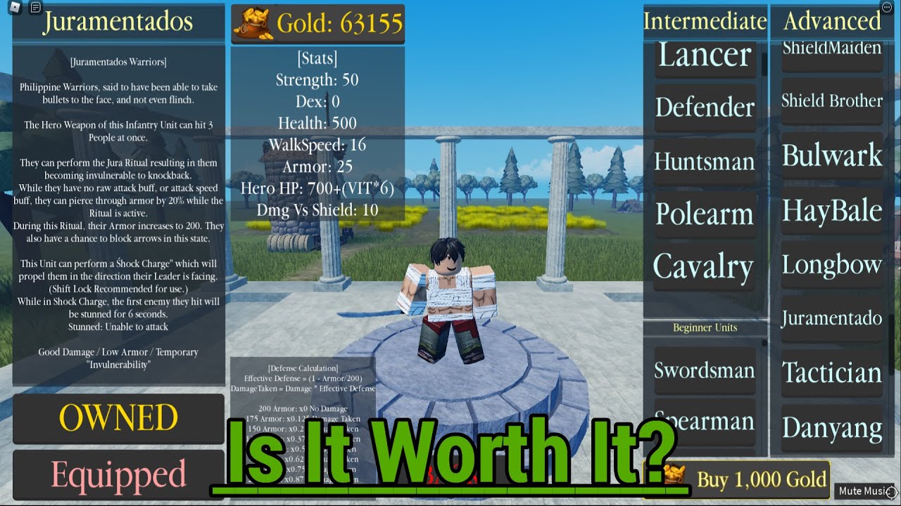 Juramentado: Is It Worth It? [ROBLOX Warlord]