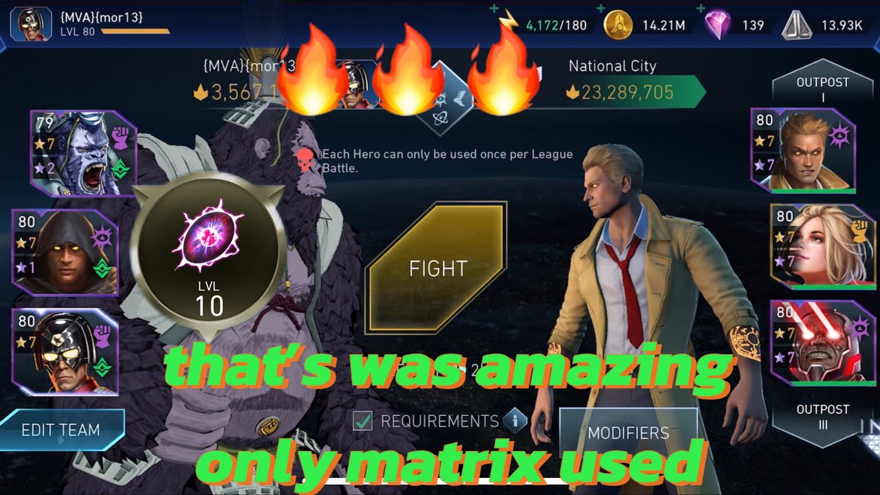 MV super girl is amazing for league invasion fights D1 injustice 2 mobile
