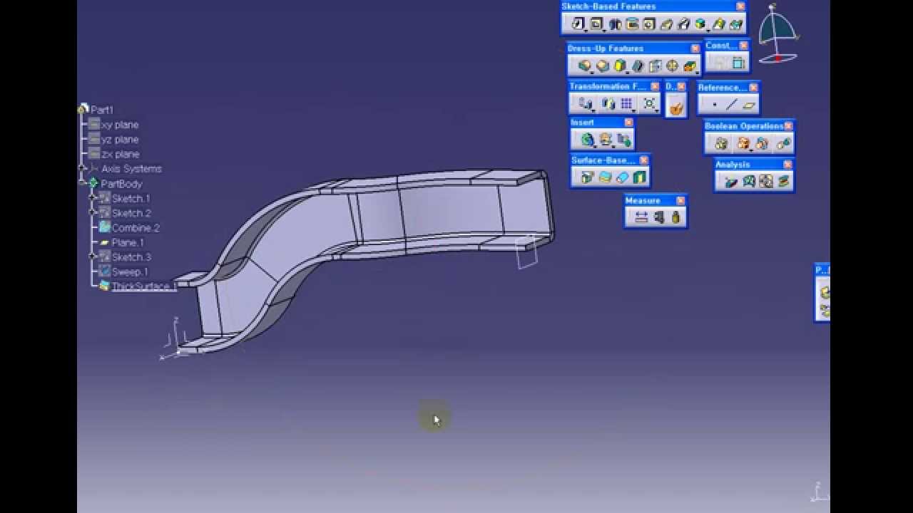 catia surface sweep