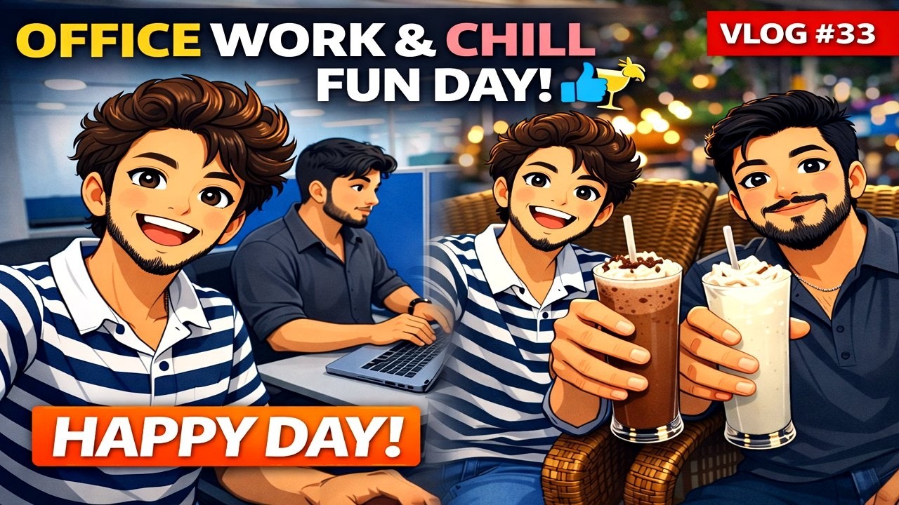Office Work & Chill with Friends 😄☕ | Happy Fun Day | Vlog #33