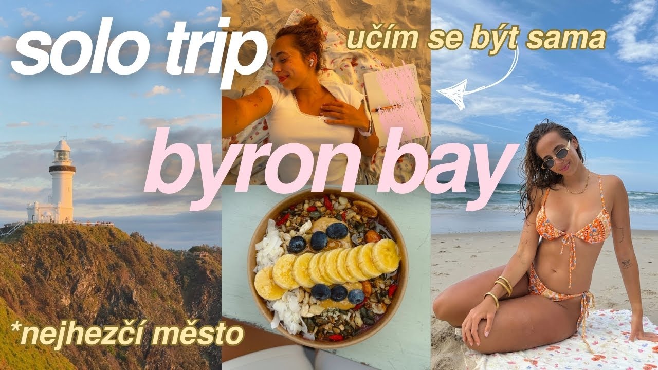 UČÍM SE BÝT SAMA! | BYRON BAY VLOG - roadtrip, surfování, journaling