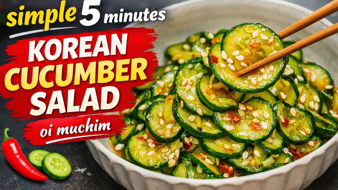 Spicy Korean Cucumber Salad (Oi Muchim) in 5 Minutes!