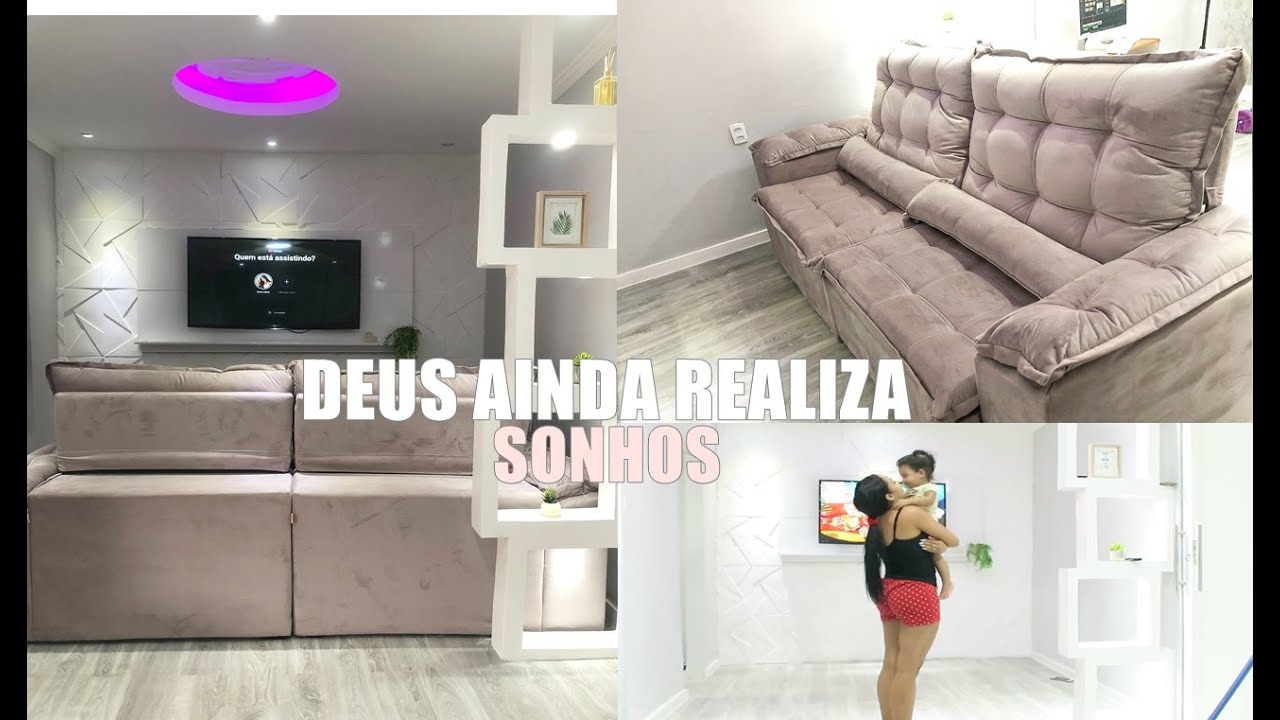 COMPRAMOS O SOFÁ DOS SONHOS | A SALA ESTA PRONTA