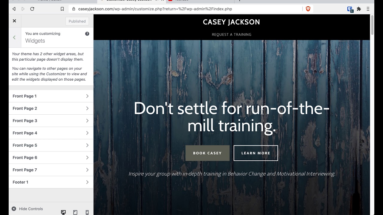 How to Access the Front Page Customizer in Studiopress Themes