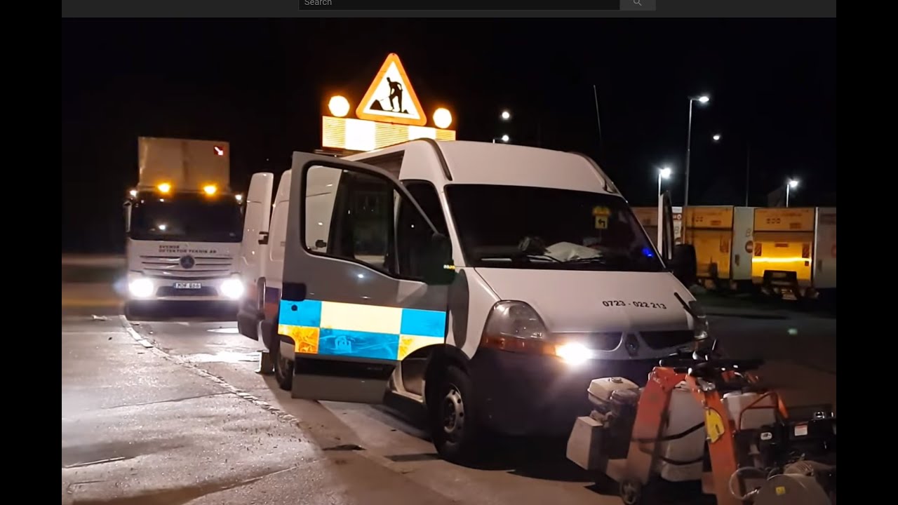 SWEDEN - TRAFFIC LIGHT SENSORS UNDER ASPHALT! Signal Car Bicycle Detector!