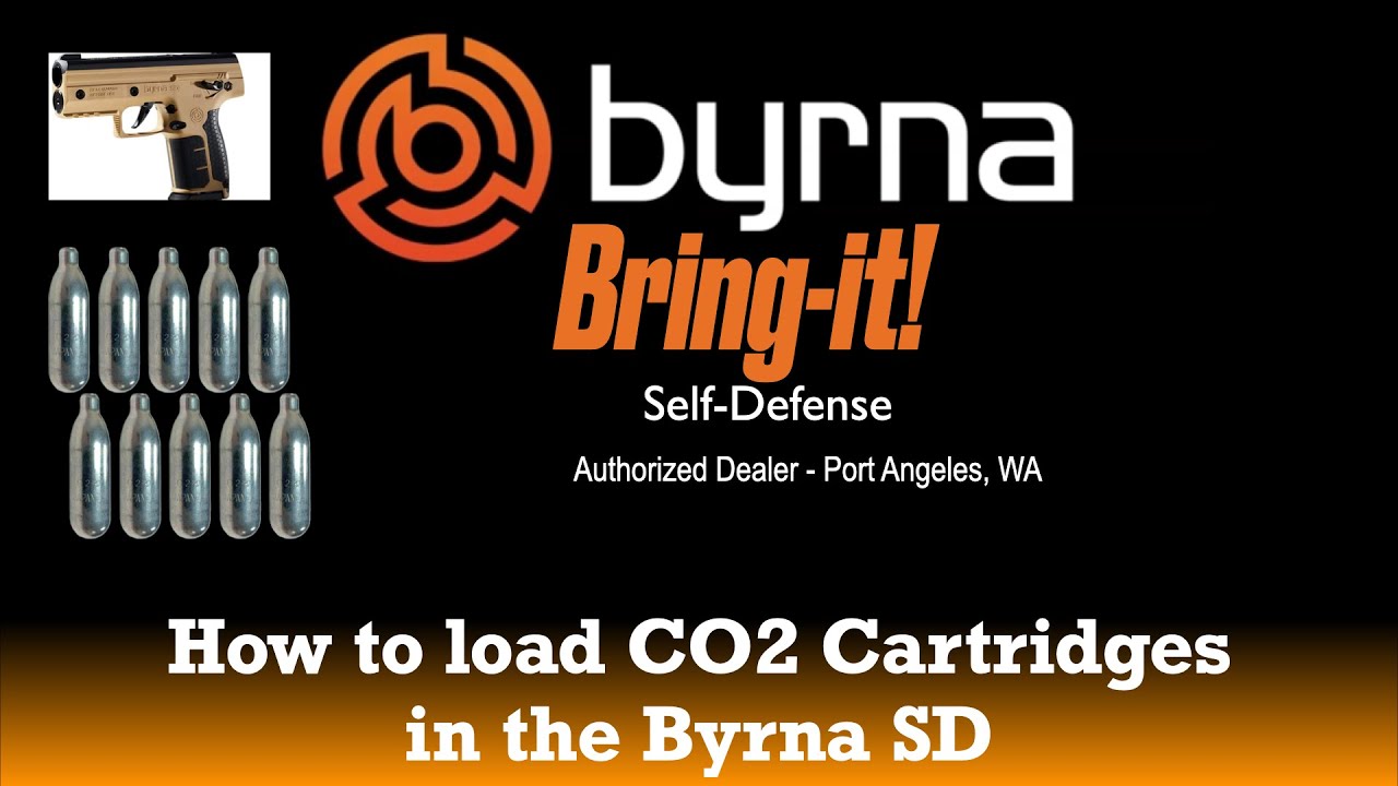 Loading CO2 cartridges in Byrna SD