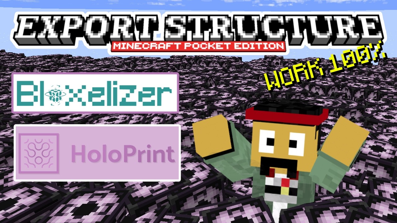 Export Structure on MCPE - WORK 100% MCPE 26.1