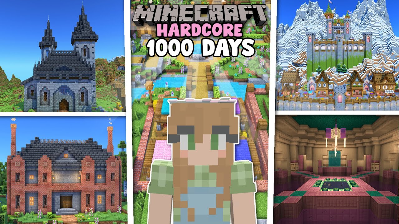 My First 1000 Days in My Hardcore Minecraft Forever World ₊˚⊹♡