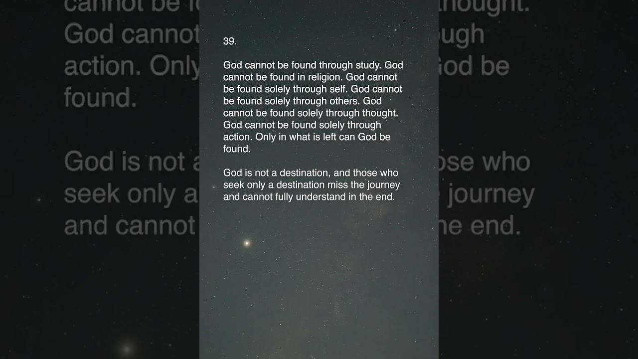 39: What is the best way to find God? #god #spirituality #quotesaboutlife