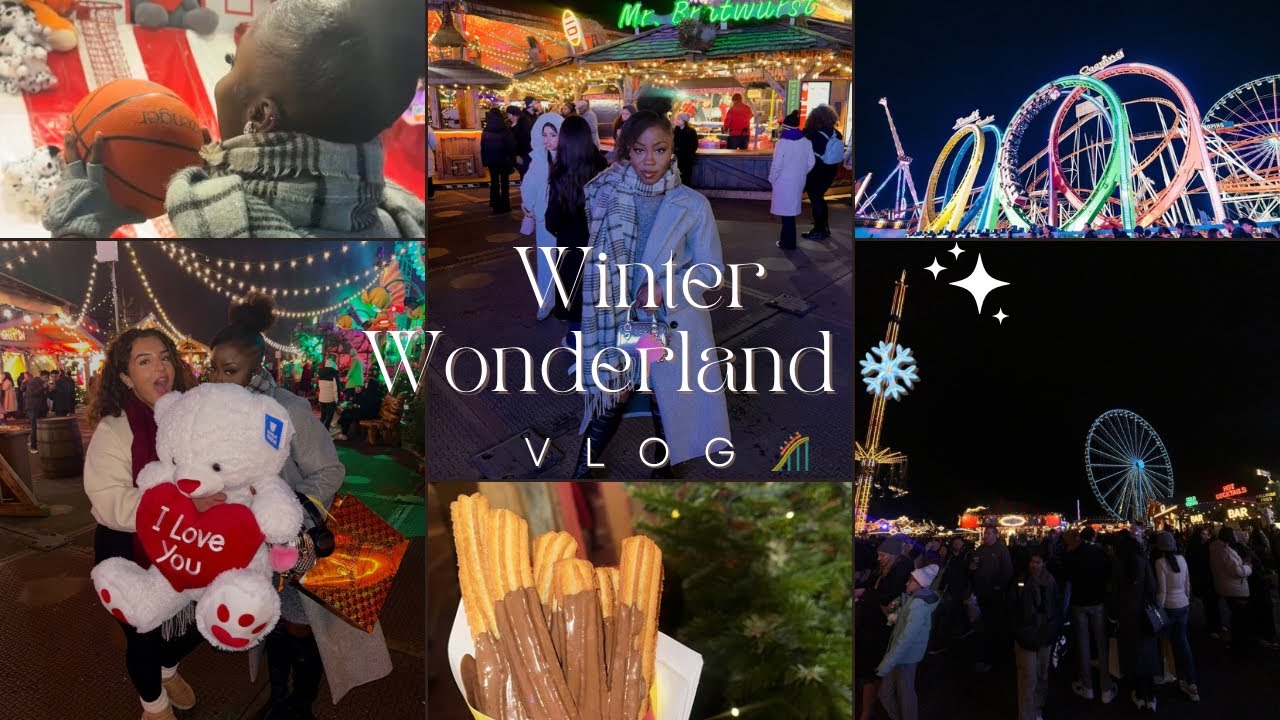 WINTER WONDERLAND VLOG ❄️🎢||*FUNNIEST NIGHT EVER*