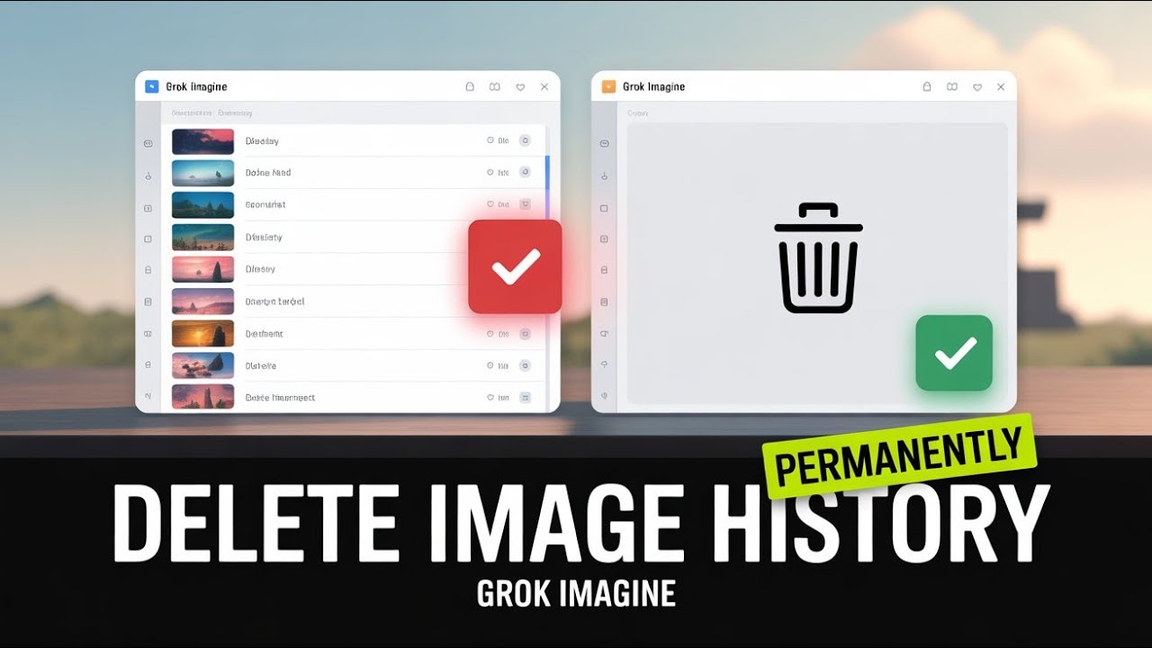 Как удалить историю изображений Grok